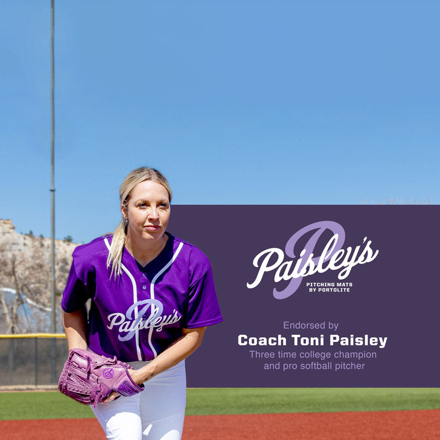 Portolite Paisley's Signature Portable Practice Softball Pitching Mat